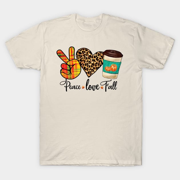 Peace Love Fall T-Shirt by SpacemanTees